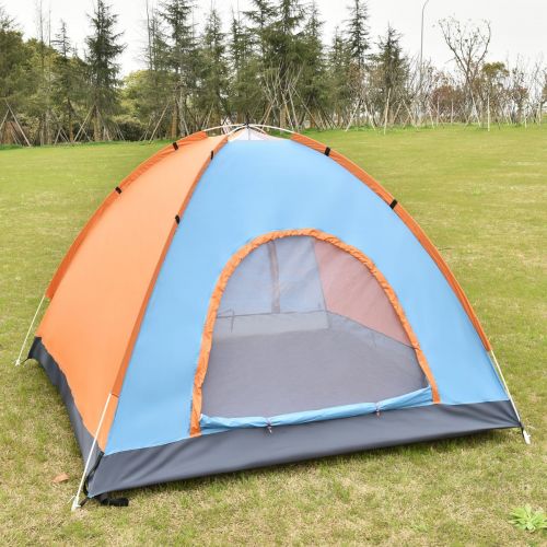  Tangkula 2-3 Person Camping Tent Waterproof Outdoor Sports Hiking Double Layer with Bag