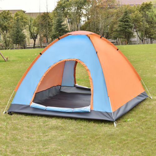  Tangkula 2-3 Person Camping Tent Waterproof Outdoor Sports Hiking Double Layer with Bag