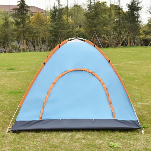  Tangkula 2-3 Person Camping Tent Waterproof Outdoor Sports Hiking Double Layer with Bag