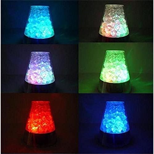  TankerStreet Fiber Optic Lamp mit Farbe-Changing Crystals LED Licht Glacier Nachtlicht fuer Geburtstag Weihnachten Halloween Valentinstag Hochzeit Dinner Party Schlafzimmer Tabelle