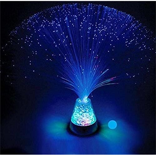  TankerStreet Fiber Optic Lamp mit Farbe-Changing Crystals LED Licht Glacier Nachtlicht fuer Geburtstag Weihnachten Halloween Valentinstag Hochzeit Dinner Party Schlafzimmer Tabelle