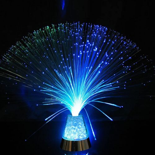  TankerStreet Fiber Optic Lamp mit Farbe-Changing Crystals LED Licht Glacier Nachtlicht fuer Geburtstag Weihnachten Halloween Valentinstag Hochzeit Dinner Party Schlafzimmer Tabelle