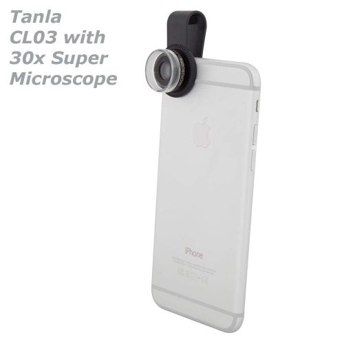  Tanla Universal 30X Super Microscope Lens (Magnifier 30X Zoom Lens, 30X Super Macro Lens) compatiable for Samsung Galaxy S9, S9+, Note 9, Huawei P20 Pro, iPhone, iPad and Most of T