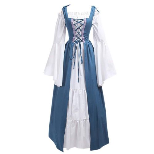  Tantisy ♣♣ Womens Renaissance Vintage Party Club Elegante Dress ◈ Girl Bandage Corset Princess Sleeve Cosplay Dress