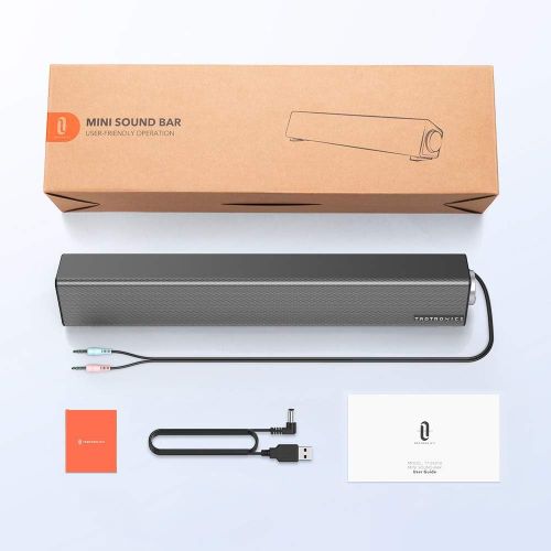  [아마존 핫딜] [아마존핫딜]TaoTronics Computer Speakers, Wired Computer Sound Bar, Stereo USB Powered Mini Soundbar Speaker for PC Cellphone Tablets Desktop Laptop