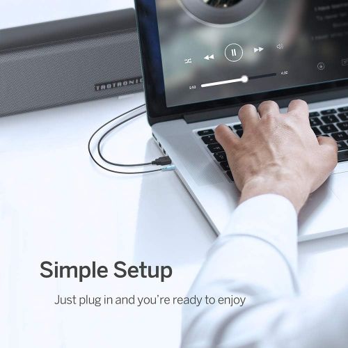  [아마존 핫딜] [아마존핫딜]TaoTronics Computer Speakers, Wired Computer Sound Bar, Stereo USB Powered Mini Soundbar Speaker for PC Cellphone Tablets Desktop Laptop