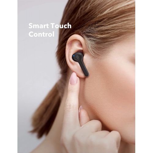  [아마존 핫딜] [아마존핫딜]TaoTronics True Wireless Earbuds Bluetooth 5.0 TWS In-Ear Earphones with Charging Case and Built-in Microphones Easy-pair Sweatproof Mini Touch Control Earbuds 40 Hours Playtime TT