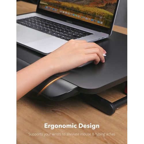  [아마존핫딜][아마존 핫딜] Standing Desk Converter, TaoTronics Stand Up Desk Sit Stand Desk Adujstable, 5 Height Levels Riser Sitting Standing Workstation for Notebook Computer - Black