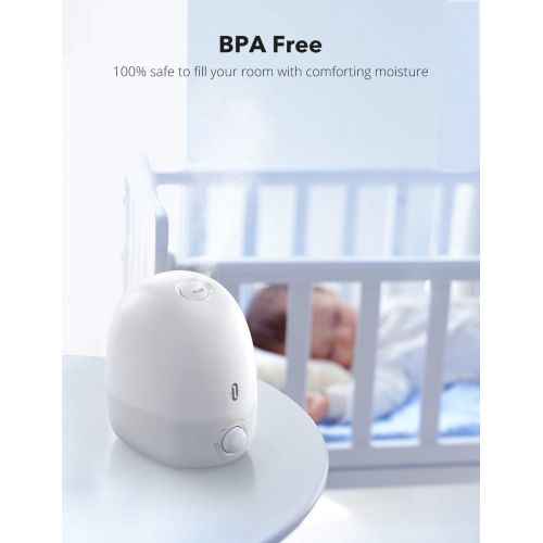  [아마존핫딜][아마존 핫딜] TaoTronics Humidifiers for Bedroom, 2.5L Ultrasonic Cool Mist Humidifier Essential Oil Diffuser for Babies Baby Large Room Home Office with Night Light, BPA-Free and Waterless Auto