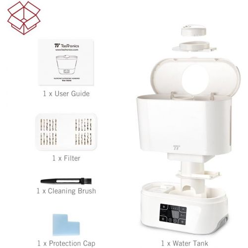  [아마존 핫딜] TaoTronics TT-AH015 Cool Mist Humidifier, Ultrasonic Humidifiers for Large Bedroom Home Baby, Top Refill Design