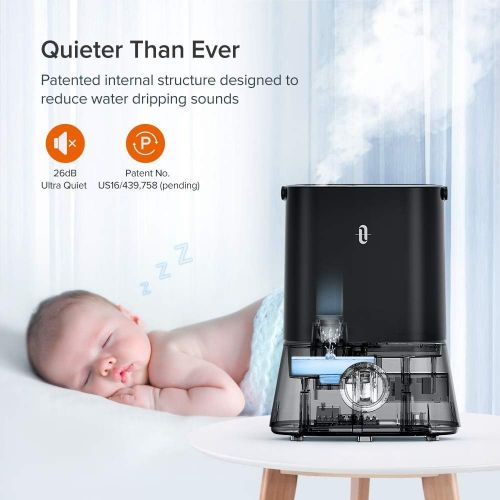  [아마존 핫딜] TaoTronics Cool Mist Humidifiers for Bedroom Large Room, 4L Ultrasonic Humidifier for Home Office, Nano-Coating, 12-50 Hours, Ultra Quiet, Easy to Clean, 360° Nozzle, Auto Shut-Off