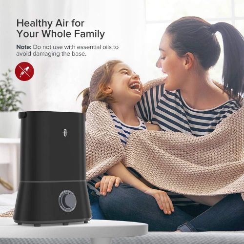  [아마존 핫딜] TaoTronics Cool Mist Humidifiers for Bedroom Large Room, 4L Ultrasonic Humidifier for Home Office, Nano-Coating, 12-50 Hours, Ultra Quiet, Easy to Clean, 360° Nozzle, Auto Shut-Off