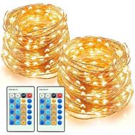 [아마존 핫딜] TaoTronics LED String Lights 66ft 200 LEDs Dimmable Festival Decorative Lights for Seasonal Holiday, Complete Waterproof,UL Listed(Copper Wire Lights,Warm White)-2 Pack