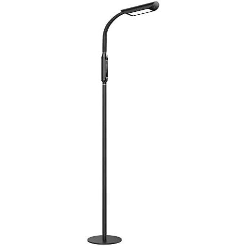  [아마존 핫딜] TaoTronics LED Floor Lamp 1815 Lumens & 50,000 Hours Lifespan, Dimmable Standing Floor Lamp Two in One Flexible Gooseneck Touch Control Panel for Living Room, UL adapter