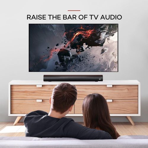  [아마존베스트]Soundbar, TaoTronics Sound Bars for TV Sound bar Wired & Wireless Bluetooth 4.2 Speakers (25-Inch, Included Optical Cable, Updated Version)