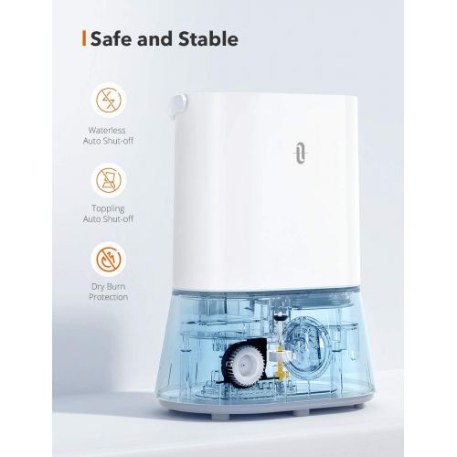  [아마존베스트]TaoTronics Ultrasonic Humidifiers for Babies, 4L Quiet Cool Mist Humidifier for Bedroom, 12-50 Hours, Nano-coating, Easy to Clean, Auto Shut-Off (1.06 Gallon US 110V)