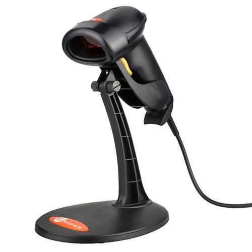  TaoTronics USB Barcode Scanner, Handheld Wired Bar Code 1D Laser Scanner with Adjustable Stand, Extremely Fast and Precise Scan Support WindowsMacIOSAndroid System for Warehouse