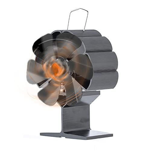  Taotuo Heat Powered Stove Fan,Fireplace Fan,6 Blades Wood Stove Fan Non Electric Silent Fireplace Fan for Wood/Pellet/Log Stoves/Fireplace,Efficiently Circulate Warm Air Saving Fue