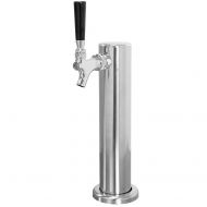 TapRite D4740SS Single Faucet Kegerator Beer Tower 2.5 Inch Column