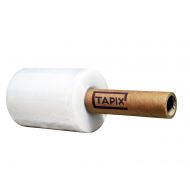 Tapix Industrial Grade Stretch Film Hand Roll Stretch Wrap  5 X 1000 Feet Strong 80 Gauge  With Extended Handle  Clear  Helps Keep Shipments Safe And Secure  Clean removal