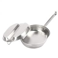 TargetEvo Stainless Steel Military Mess Kit Tray & Frying Pan Portable Camping Cookware Set