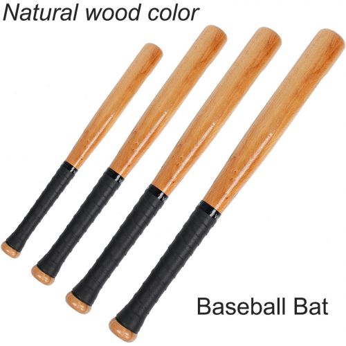  TargetEvo Natural Wood Baseball Bat Outdoor Sports Slugger Wooden Bat Self Defense Rounder Bat 21 25 29 33