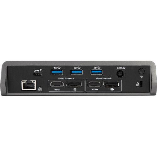 타거스 Targus Universal USB Type-C Docking Station with 60W of Power Delivery (Black and Gray)