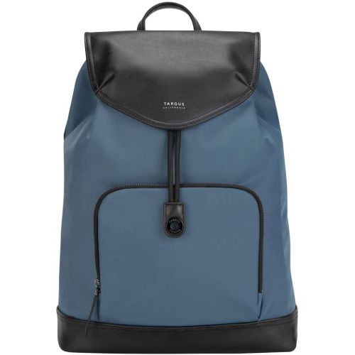 타거스 Targus Newport Drawstring Travel and Commute Backpack with Protective Storage fit up to 15-Inch Laptop, Blue (TSB96403GL)