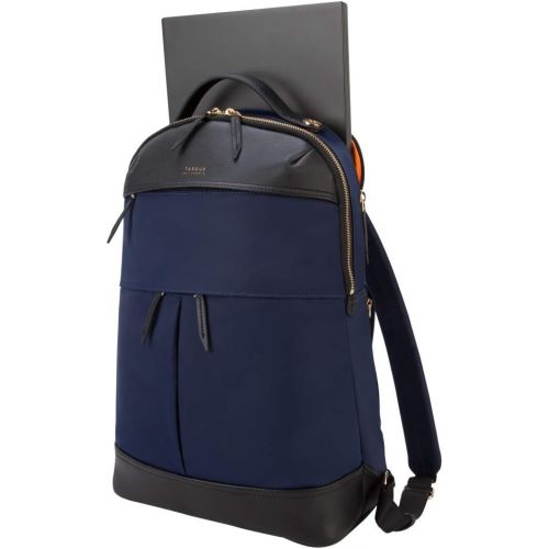 타거스 Targus Newport Backpack Designed for Traveling and Commute fit up to 15-Inch Laptop/MacBook Pro, Navy Blue (TSB94501BT)