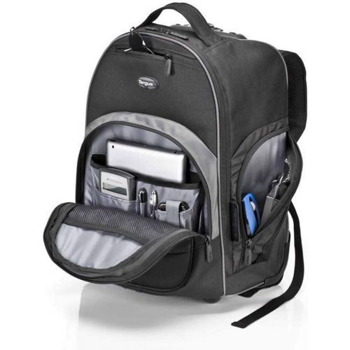 타거스 [아마존베스트]Targus Compact Rolling Backpack for Business, College Student and Travel Commuter Wheeled Bag, Durable Material, Tablet Pocket, Removable Laptop Protective Sleeve for 16-Inch Lapto