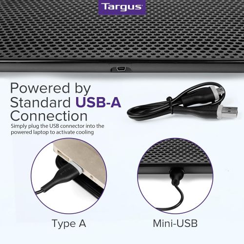 타거스 [아마존베스트]Targus Single Fan Laptop Cooling Chill Mat with USB Connection (AWE69US)