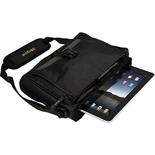 타거스 Targus CityGear Atlanta Messenger Case for 13.3 Inch Notebooks, Black with Grey (TCG213T)