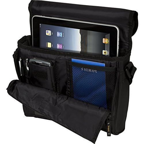 타거스 Targus CityGear Atlanta Messenger Case for 13.3 Inch Notebooks, Black with Grey (TCG213T)