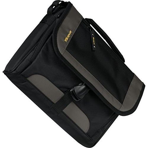 타거스 Targus CityGear Atlanta Messenger Case for 13.3 Inch Notebooks, Black with Grey (TCG213T)