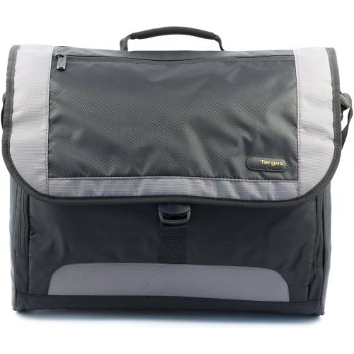 타거스 Targus CityGear Atlanta Messenger Case for 13.3 Inch Notebooks, Black with Grey (TCG213T)