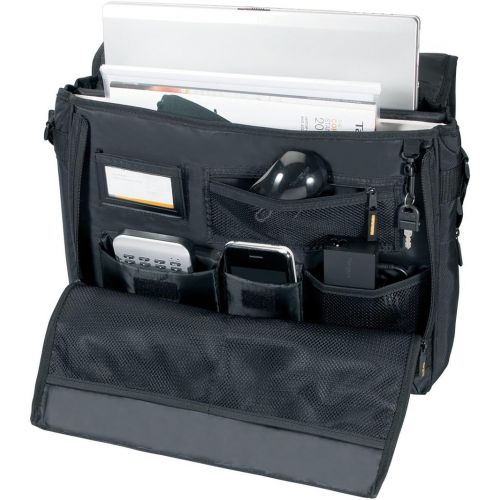 타거스 Targus CityGear Atlanta Messenger Case for 13.3 Inch Notebooks, Black with Grey (TCG213T)