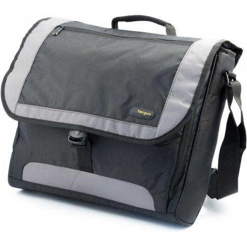 타거스 Targus CityGear Atlanta Messenger Case for 13.3 Inch Notebooks, Black with Grey (TCG213T)