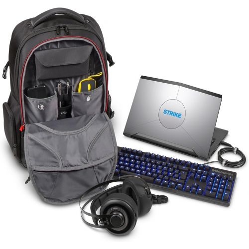 타거스 Targus Strike Gaming Backpack for 17.3-Inch Laptops, BlackRed (TSB900US)