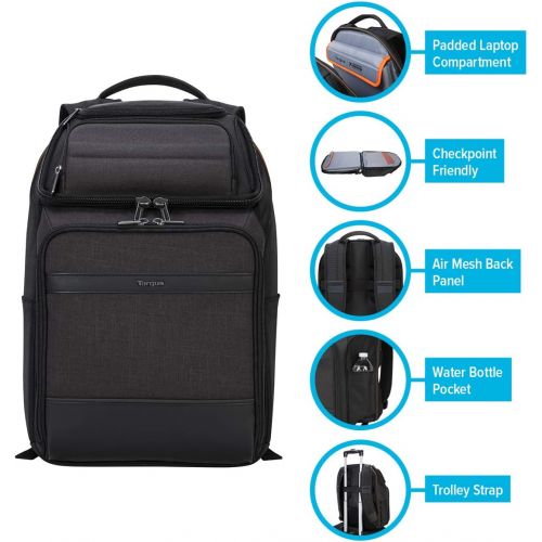 타거스 Targus CitySmart EVA Pro Checkpoint-Friendly Backpack for 15.6-Inch Laptop, Gray (TSB895)