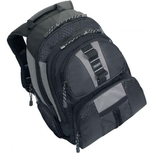 타거스 Targus Sport Backpack for 15.4-Inch Laptops, Black with Gray Accents (TSB212)