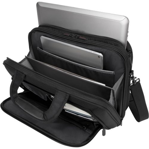 타거스 Targus Mobile Elite Checkpoint-Friendly Laptop Bag for 15.4-Inch Laptops, Black (TBT045US)