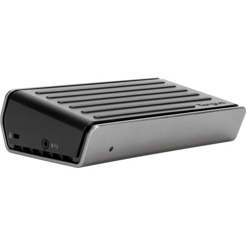 타거스 Targus Universal 2K Laptop Docking Station, Single 2K or Dual HD Video, with Charging Power, Audio, & 4 USB 3.0 Ports for PC, Mac, & Android (DOCK120USZ), GrayBlack