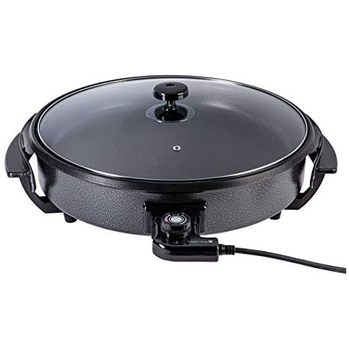  [아마존베스트]Tarrington House MP1400 Multi-Purpose Pan with Lid 1400 W Diameter 38 cm Depth 4.2 cm 5 Temperature Settings Non-Stick Coating Aluminium