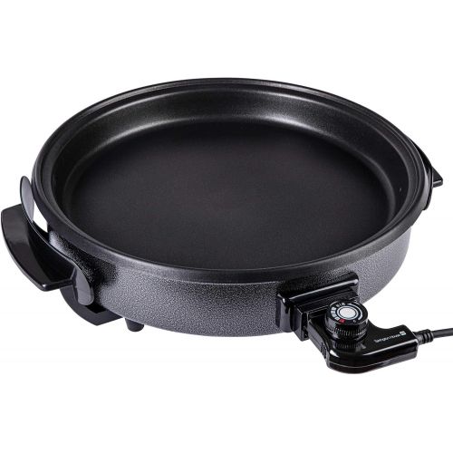  [아마존베스트]Tarrington House MP1400 Multi-Purpose Pan with Lid 1400 W Diameter 38 cm Depth 4.2 cm 5 Temperature Settings Non-Stick Coating Aluminium