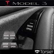 [추가금없음] Tarsier Tesla Model 3 & Model Y 'DOOR OPEN' Button Stickers (Set of 8)