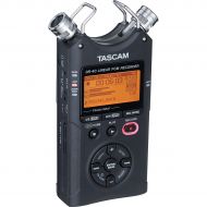Tascam},description:The TASCAM DR-40 has adjustable mics, 4-track recording and extended battery life, to give you the flexibility you need to record tracks anywhere. The DR-40 cap