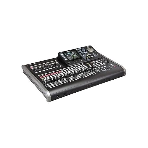  Tascam DP-24SD 24-Track Digital Portastudio Multi-Track Audio Recorder with Pro Headphone and Pair of EMB XLR Cables and Gravity Magnet Phone Holder Bundle