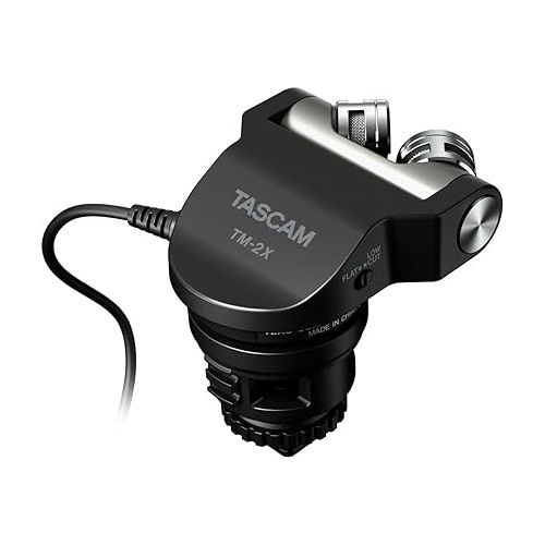  Tascam TM-2X Stereo X-Y Microphone for DSLR Cameras ,Black