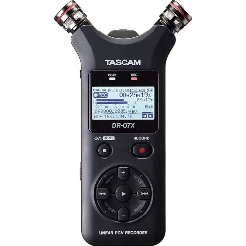  Tascam DR-07X Stereo Handheld Digital Audio Recorder and USB Audio Interface