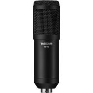Tascam Dynamic Microphone for Broadcast Microphone for Professional Podcasting and Live Streaming (TM-70), Black